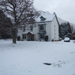 Swinside Lodge Hotel Exterior in Winter